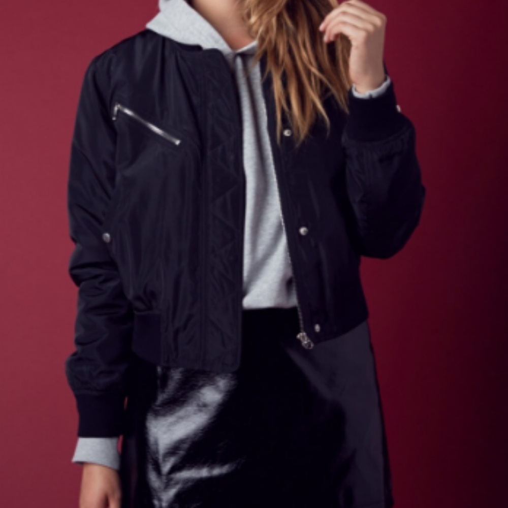 Black Bomber Jacket